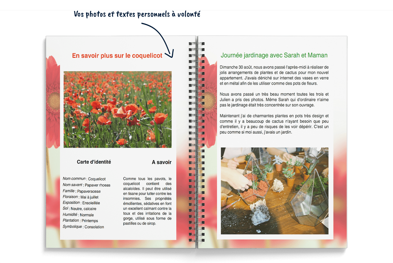 Cahier de jardin