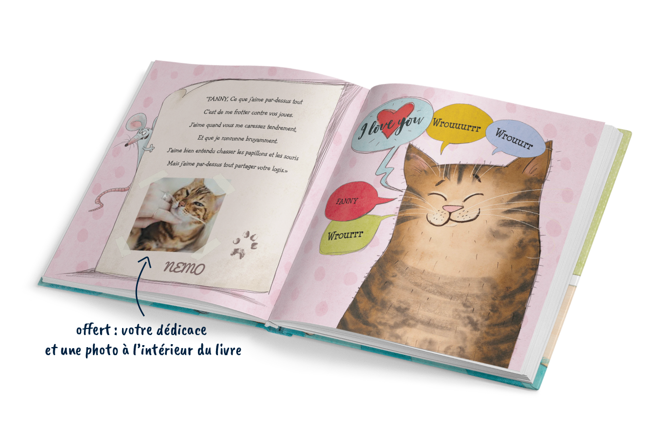 Protège livre poche - Mon chat créa