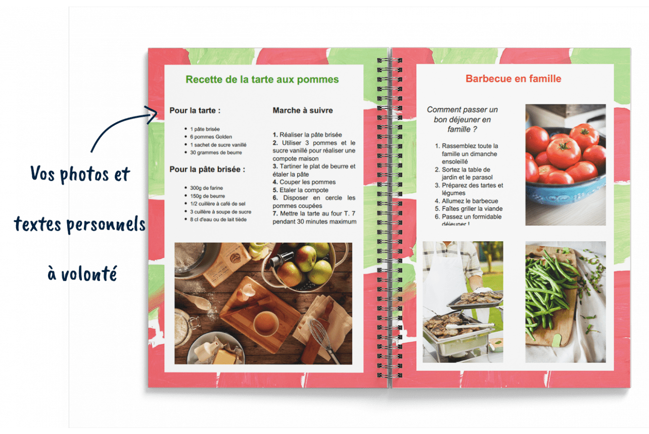 Créer son livre de recettes personnalisé avec nos Livres Photo