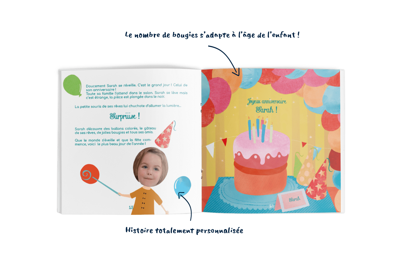 Anniversaire De Reve Livre Personnalise Avec Avatar Livre Personnalise Enfant