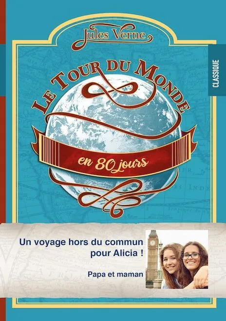 Livre Jules Verne, Le tour du monde en 80 jours par CréerMonLivre