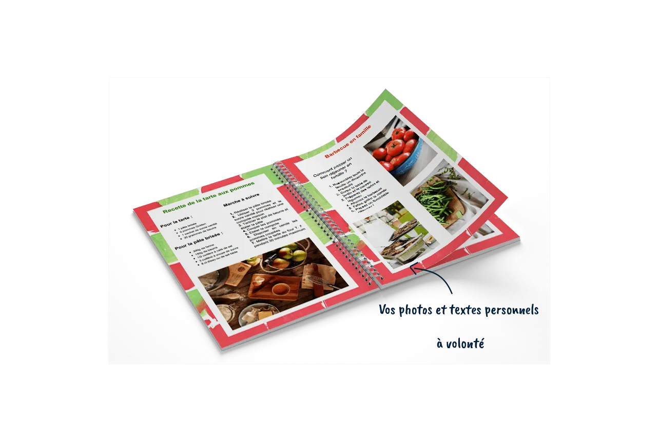 Créer son livre de recettes - Créez mon livre