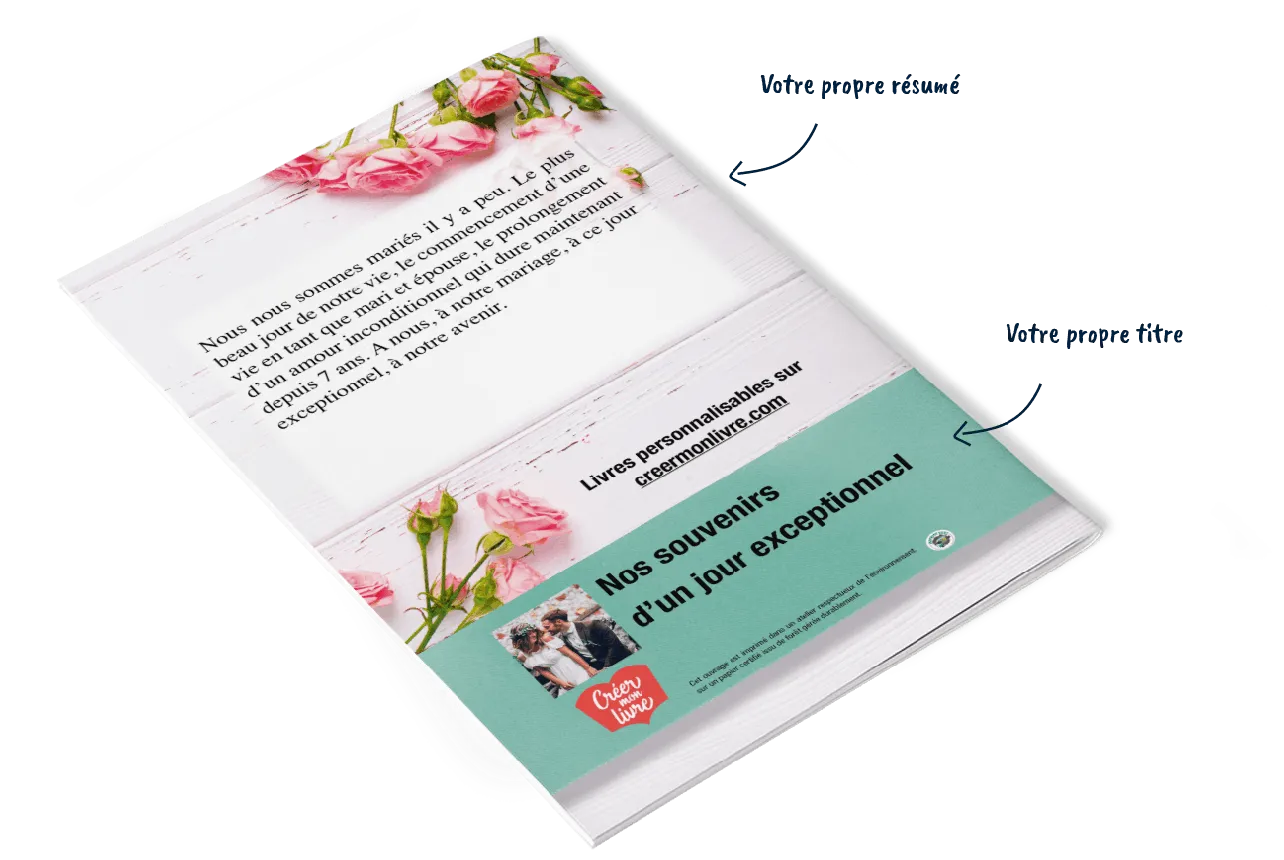 Livre de mariage - Créez mon livre