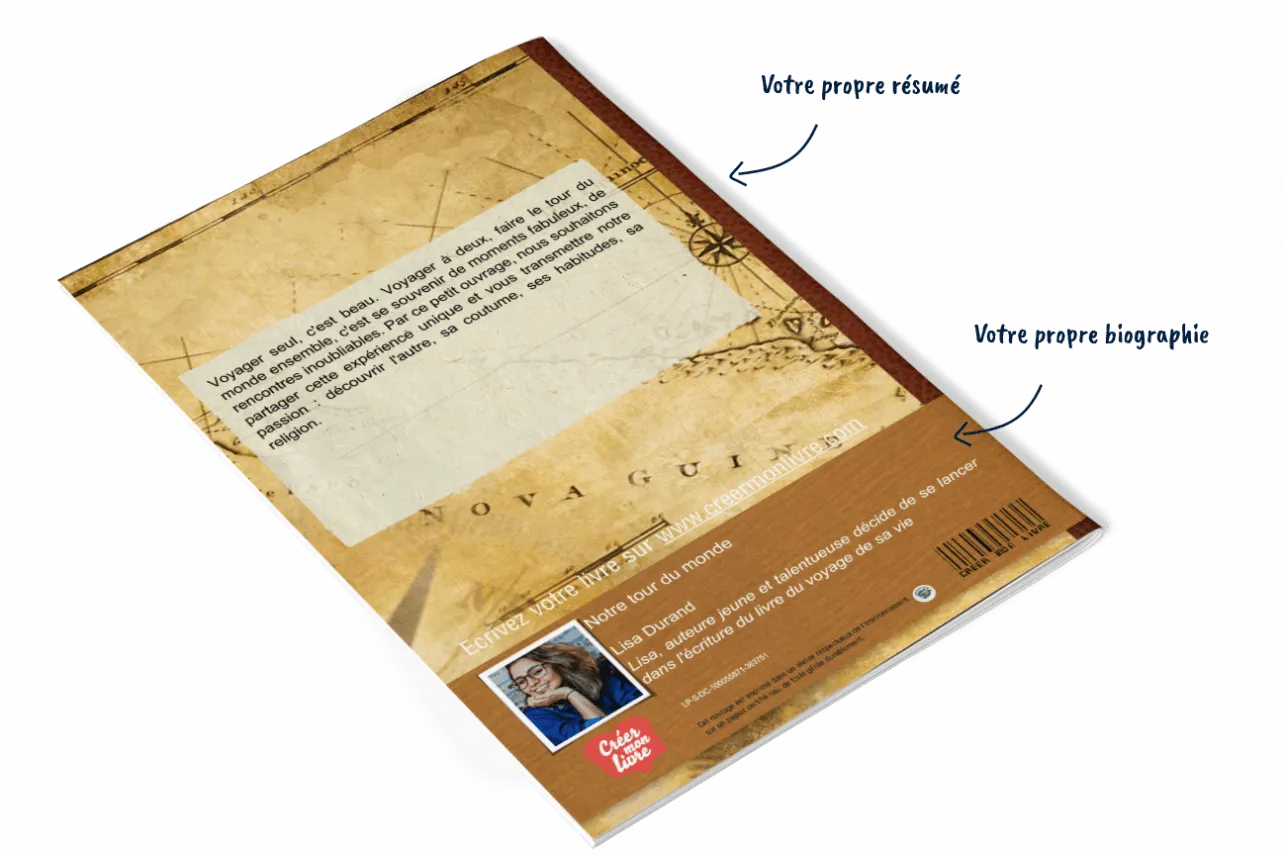 Carnet de voyage - Créez mon livre
